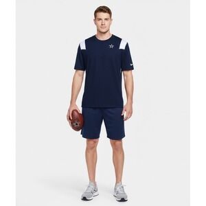 Dallas Cowboys Nike NFL Mens Small Sideline Player Performance Logo T Shirt Navy